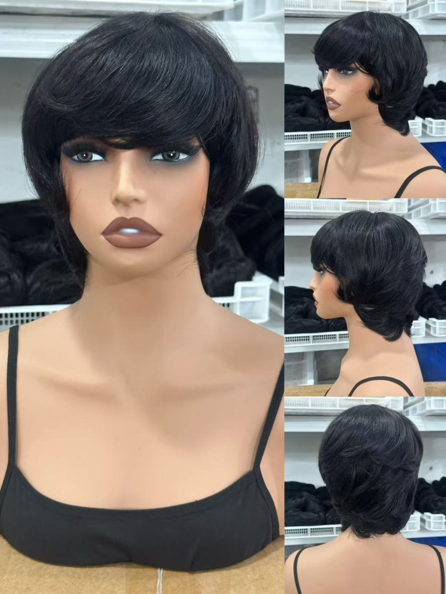 Glueless Wigs Human Hair Short Bixie Wigs For Women Human Hair - BeautyGraceHair