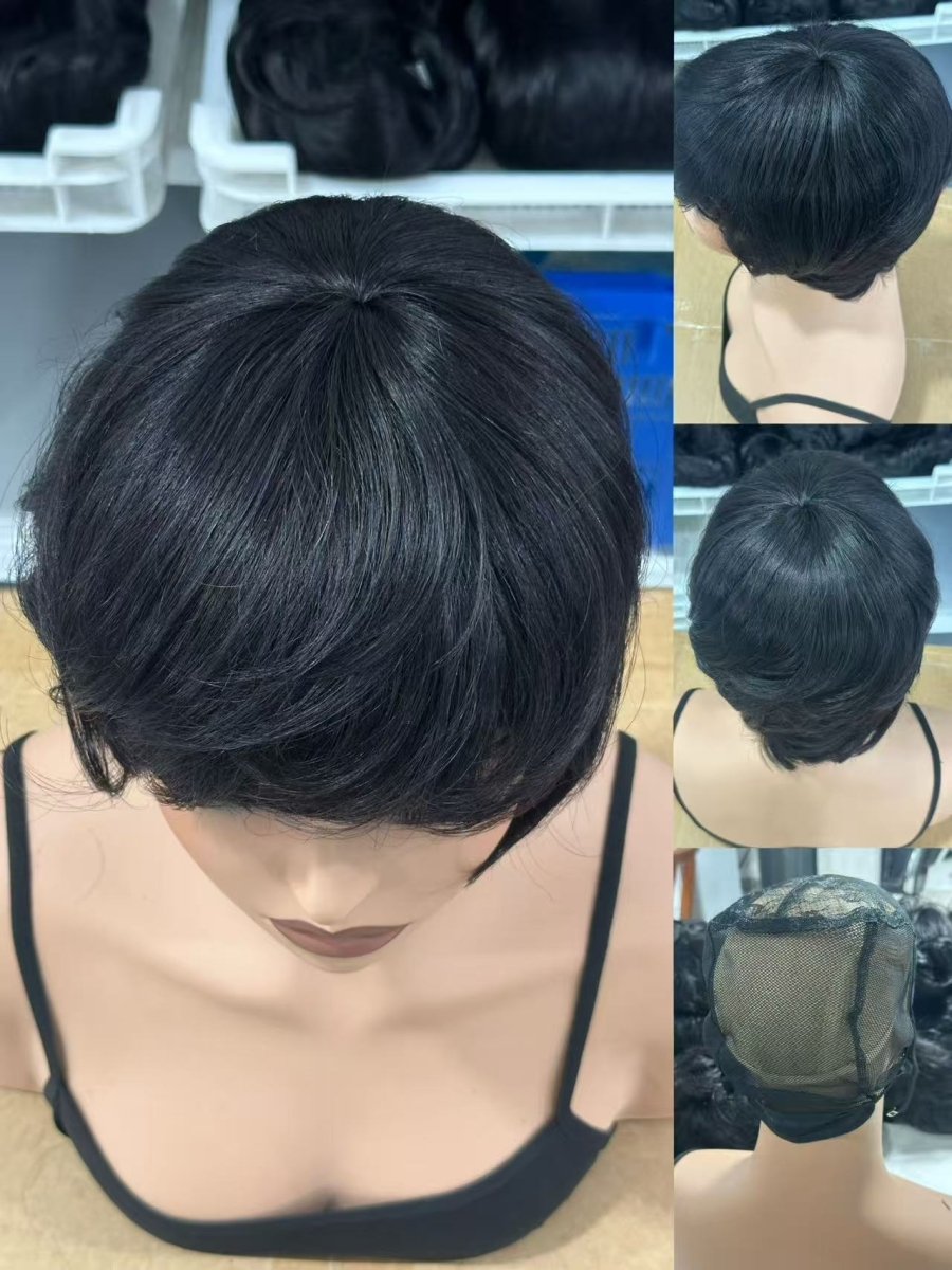 Glueless Wigs Human Hair Short Bixie Wigs For Women Human Hair - BeautyGraceHair